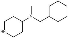 N-(CYCLOHEXYLMETHYL)-N-METHYL-4-PIPERIDINAMINE Structure