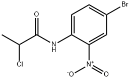 PropanaMide, N-(4-broMo-2-nitrophenyl)-2-chloro- Structure