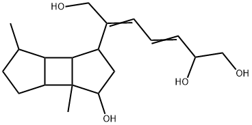 2-Methyl-6-(decahydro-3-hydroxy-3a,6-dimethylcyclobuta[1,2:3,4]dicyclopenten-1-yl)-3,5-heptadiene-1,2,7-triol|