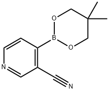 3-Cyano-4-(5,5-Dimethyl-[1,3,2]Dioxaborinan-2-Yl)-Pyridine Struktur