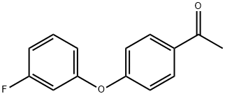1-[4-(3-FLUORO-PHENOXY)-PHENYL]-ETHANONE,86897-02-1,结构式