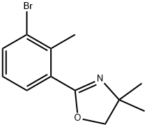 2-(3-BroMo-2-Methylphenyl)-4,5-dihydro-4,4-diMethyl-oxazole 化学構造式