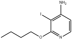 4-PyridinaMine, 2-butoxy-3-iodo- 化学構造式