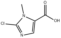 2-氯-1-甲基-1H-咪唑-5-羧酸, 869002-61-9, 结构式