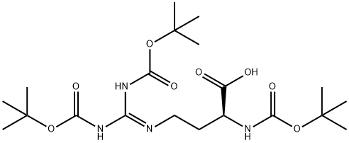 Tri-N-Boc-L-Norarginine Structure