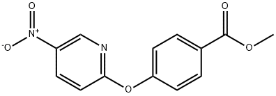 Methyl 4-(5-nitropyridin-2-yloxy)benzenecarboxylate 结构式