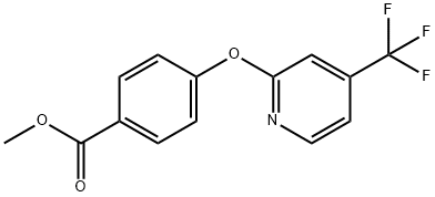 Methyl4-{[4-(trifluoromethyl)pyridin-2-yl]oxy}benzoate Structure