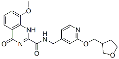 2-Quinazolinecarboxamide,  1,4-dihydro-8-methoxy-4-oxo-N-[[2-[(tetrahydro-3-furanyl)methoxy]-4-pyridinyl]methyl]-  (9CI)|