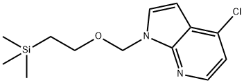 1H-Pyrrolo[2,3-b]pyridine, 4-chloro-1-[[2-(triMethylsilyl)ethoxy]Methyl]- 结构式