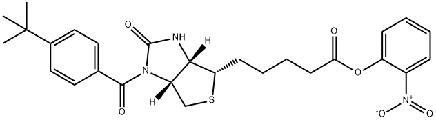 N1-(4-(T-BUTYL)BENZOYL)-D-(+)BIOTIN 2-NITROPHENYL ESTER Struktur
