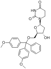 2'-DEOXY-5'-O-(DIMETHOXYTRITYL)-5,6-DIHYDROURIDINE Structure