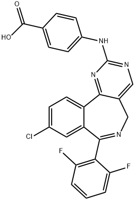 869363-13-3 4-[[9-氯-7-(2,6-二氟苯基)-5H-嘧啶并[5,4-D][2]苯并氮杂卓-2-基]氨基]苯甲酸