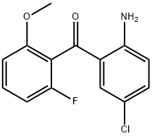 (2-aMino-5-chlorophenyl)(2-fluoro-6-Methoxyphenyl)Methanone 结构式