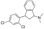N,N-dimethyl-3-(2',4'-dichlorophenyl)indanamine 结构式