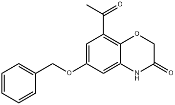 8-acetyl-6-(benzyloxy)-2H-benzo[b][1,4]oxazin-3(4H)-one Structure
