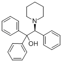 (S)-(+)-2-哌啶基-1,1,2-三苯基乙醇 结构式