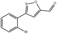 3-(2-BROMO-PHENYL)-ISOXAZOLE-5-CARBALDEHYDE 化学構造式