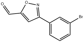 3-(3-BROMO-PHENYL)-ISOXAZOLE-5-CARBALDEHYDE Structure