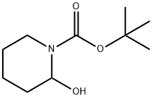 N-BOC-2-HYDROXYPIPERIDINE 化学構造式