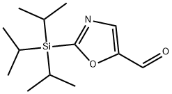 2-(Triisopropylsilyl)oxazole-5-carboxaldehyde, 96% Struktur