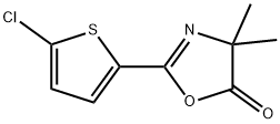 5(4H)-Oxazolone,  2-(5-chloro-2-thienyl)-4,4-dimethyl-,869548-35-6,结构式