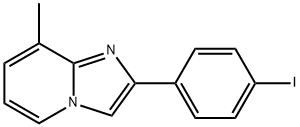 2-(4-碘苯基)-8-甲基咪唑并[1,2-A]吡啶 结构式