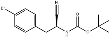 BOC-L-4-BR-PHE-NITRILE Structure