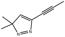3H-Pyrazole, 3,3-dimethyl-5-(1-propynyl)- (9CI) 结构式