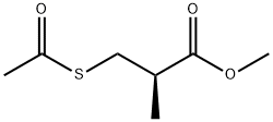 R)-(+)-3-(乙酰硫基)异丁酸甲酯, 86961-07-1, 结构式