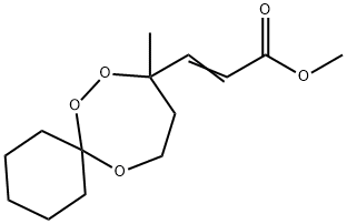 2-Propenoic  acid,  3-(9-methyl-7,8,12-trioxaspiro[5.6]dodec-9-yl)-,  methyl  ester,869661-36-9,结构式