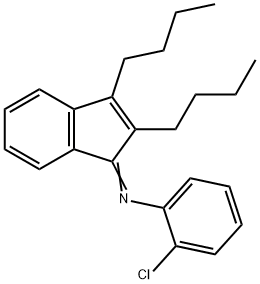 (2-CHLORO-PHENYL)-[2,3-DIBUTYL-INDEN-(1Z)-YLIDENE]-AMINE Structure