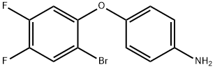 4-(2-Bromo-4,5-difluorophenoxy)aniline 化学構造式