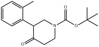 1-BOC-3-(2'-METHYLPHENYL)-PIPERIDIN-4-ONE Structure