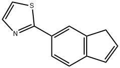 THIAZOLE, 2-(1H-INDEN-6-YL)- Structure