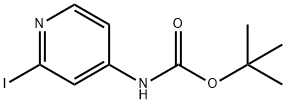 (2-IODO-PYRIDIN-4-YL)-CARBAMIC ACID TERT-BUTYL ESTER, 869735-25-1, 结构式