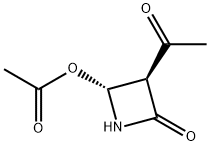 2-Azetidinone, 3-acetyl-4-(acetyloxy)-, (3S-trans)- (9CI) 结构式