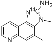 2-Amino-3,4-dimethyl-3H-imidazo[4,5-f]quinoline-2-14C Structure