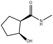 Cyclopentanecarboxamide, 2-hydroxy-N-methyl-, cis- (9CI) Structure