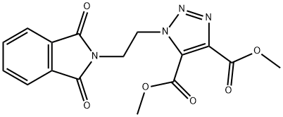 Dimethyl1-[2-(1,3-dioxo-1,3-dihydro-2H-isoindol-2-yl)ethyl]-1H-1,2,3-triazole-4 Struktur