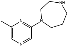 1-(6-甲基吡嗪-2-基)-1,4-二氮杂卓, 869901-23-5, 结构式