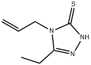 4-烯丙基-5-乙基-4H-1,2,4-三唑-3-硫醇, 869941-78-6, 结构式