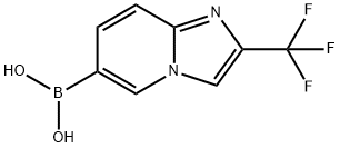 Boronic acid, B-[2-(trifluoroMethyl)iMidazo[1,2-a]pyridin-6-yl]- Structure