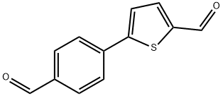 4-(5-Formylthiophen-2-yl)benzaldehyde 化学構造式