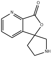 螺[呋喃并[3,4-B]吡啶-5(7H),3'-吡咯烷]-7-酮,869969-57-3,结构式