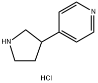4-(3-吡咯烷基)吡啶盐酸盐 结构式