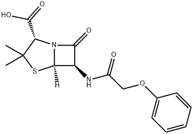 青霉素V, 87-08-1, 结构式