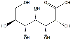 D-glycero-D-gulo-ヘプトン酸 化学構造式