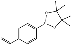 4-乙烯苯硼酸频呢醇酯 结构式