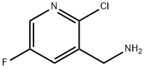 C-(2-Chloro-5-fluoro-pyridin-3-yl)-methylamine Structure