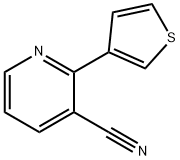 2-(Thiophen-3-yl)nicotinonitrile Struktur